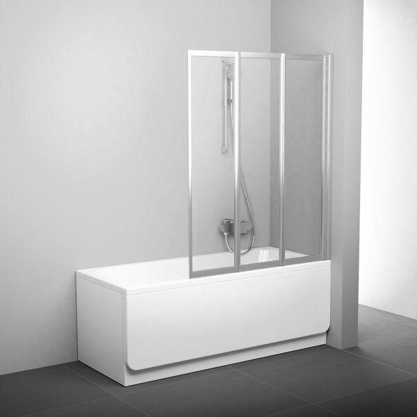 Шторка для ванни Ravak VS3 130 Сатин Transparent