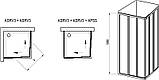 Елемент душової кабіни Ravak ASRV3-75 198 Білий GRAPE, фото 6