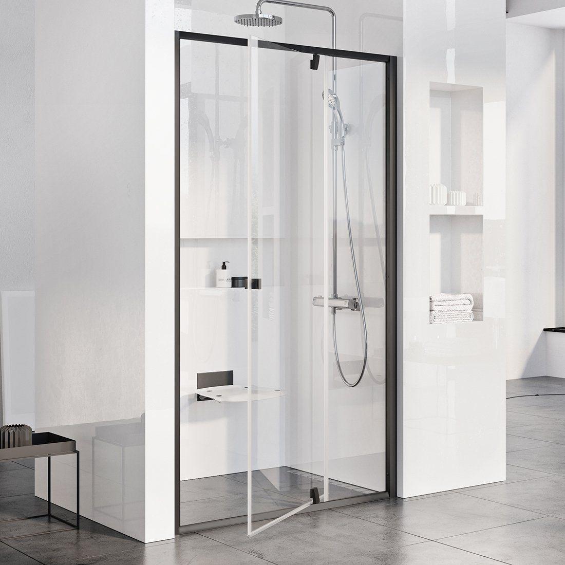 Душові двері Ravak Pivot PDOP 2- 110 Чорний Transparent