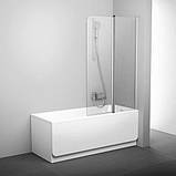 Шторка для ванни Ravak CVS2-100 R Білий Transparent, фото 2