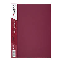 Папка с файлами Axent 40 sheet protectors, burgundy (1040-04-А)