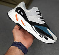 Мужские кроссовки Adidas Yeezy boost 700 Wave Runner весна-осень повседневные серые (изи буст 700)