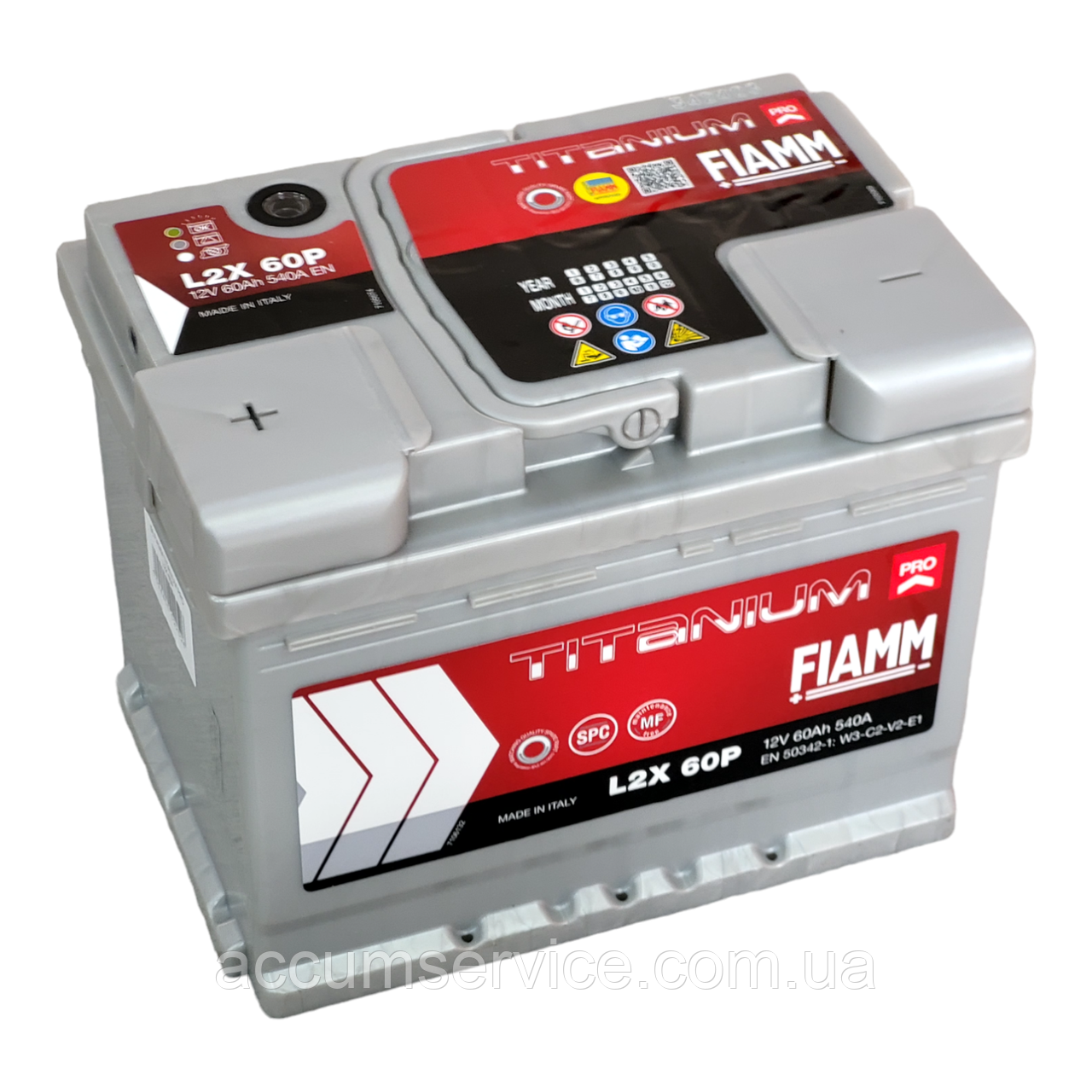 Акумулятор FIAMM TITANIUM PRO L2X 60P