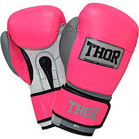 Боксерские перчатки Thor Typhoon 16oz Pink/White/Grey (8027/02(Leath)Pink/Grey/W 16 oz.)