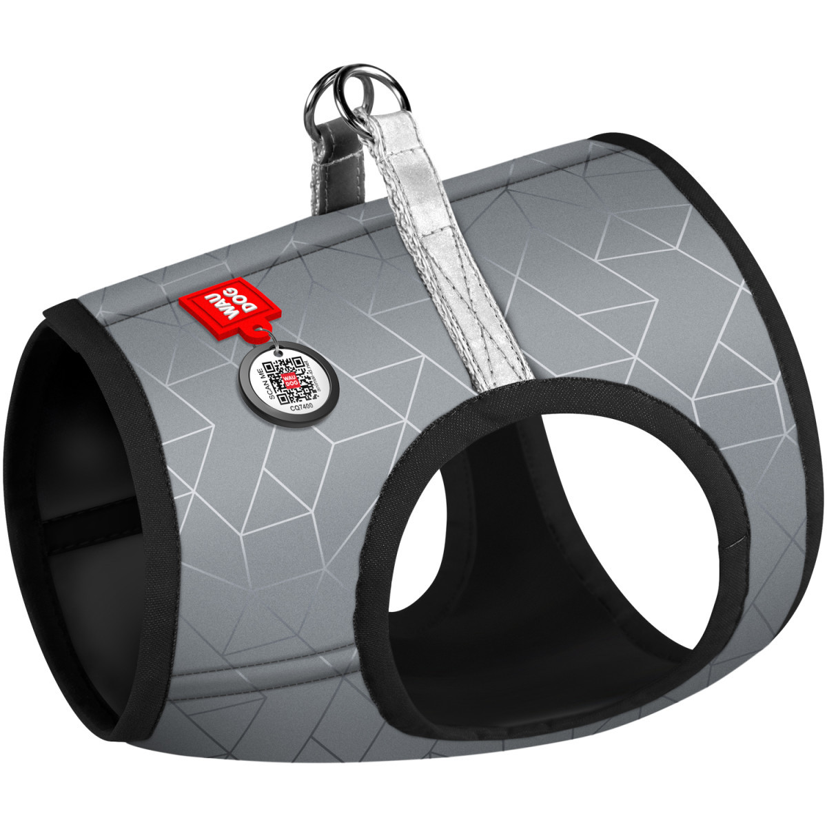 Шлея Waudog світловідбиваюча S1 40-45 см м'яка для собак, фото 1