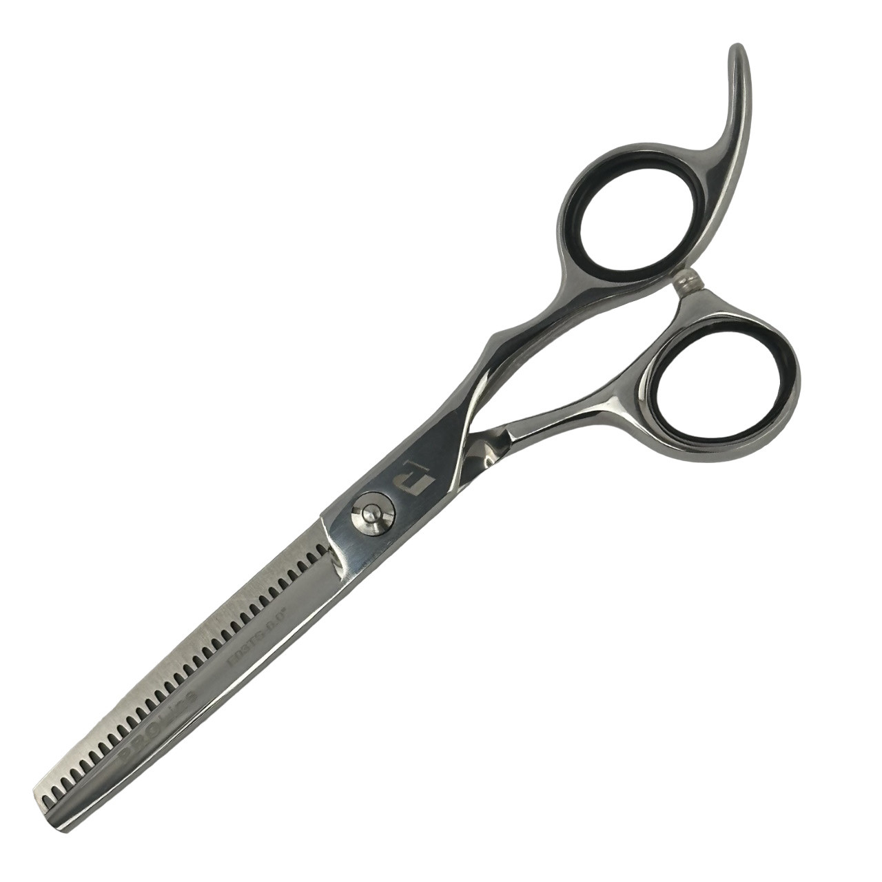 Ножиці для стрижки філірувальні PROline 6.0" з чорними кільцями (E03TS-6.0), фото 1