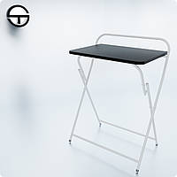 Компьютерный складной столик COLLEGE, h 700х550х400мм черный. Столик для ноутбука, переносной, прикроватный