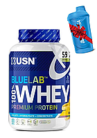 Протеин USN Whey Premium, Blue Lab 100% Protein 2 кг Банан