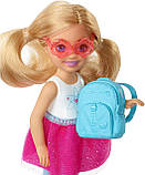 Набір Лялька Барбі: Челсі і Кабріолет єдиноріг з наклейками. Barbie Club Chelsea Doll with Rainbow Unicorn-Themed Car, фото 4