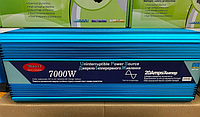 Инвертор с чистой синусоидой Wimpex WX-7100 на 7000W, 12V-220V, с встроенной 20А зарядкой аккумулятора