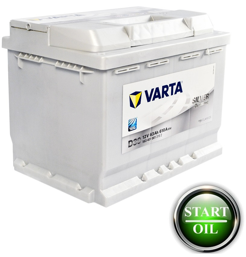 АКБ VARTA 63Ah 610A L+ D39 Silver Dynamic