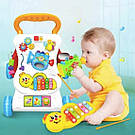 Дитячі ходунки каталка для малюка TK Group 17739 Ігрові ходунки штовхач інтерактивні з ігровою платформою, фото 6