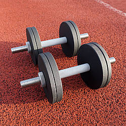 Гантелі набірні 2 по 12 кг металеві з покриттям