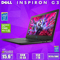 Мощный ноутбук DELL Inspiron G3 15 P75F 15.6" i5 8300H GTX 1060 Max-Q 6GB 16GB +SSD