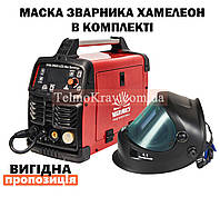 Сварочный полуавтомат Vitals MIG 2000 LCD Alu Synergy | Маска сварщика Vitals Professional 1.1 в комплекте