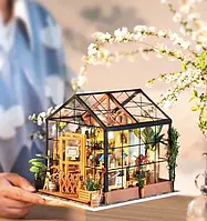 3D Румбокс "Теплица" Миниатюрный Кукольный Домик DIY DollHouse