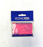 Блок для заметок с липким краем 50х75 мм 100 листов неоновой микс Economix (12) E20959