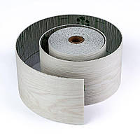 Самоклеючий вініловий молдинг під дерево, декоративний плінтус 10 см в рулоні 5м, Бежевий матовий