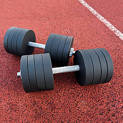 Гантелі набірні 2 по 38 кг металеві з покриттям