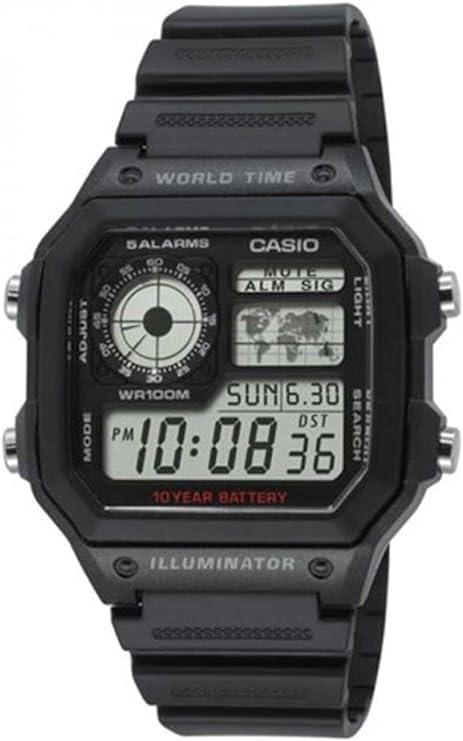 Спортивные часы Casio AE-1200WH-1AVCF, часы касио, часы с будильником - фото 1 - id-p2081517874