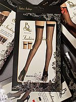 Чулки женские с надписью и полосой сзади Fashion Stockings