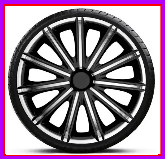 Ковпаки на колеса. Ковпаки колісні ARGO R15 NERO Silver/Black, фото 1