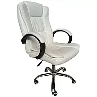 Кресло до 120 кг кожаное стул компьютерный черный, компьютерные кресла для директора Белый