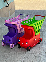 Дитячий автомобіль з кошиком\Візочок для продуктів з місцем для ляльки чи іграшки