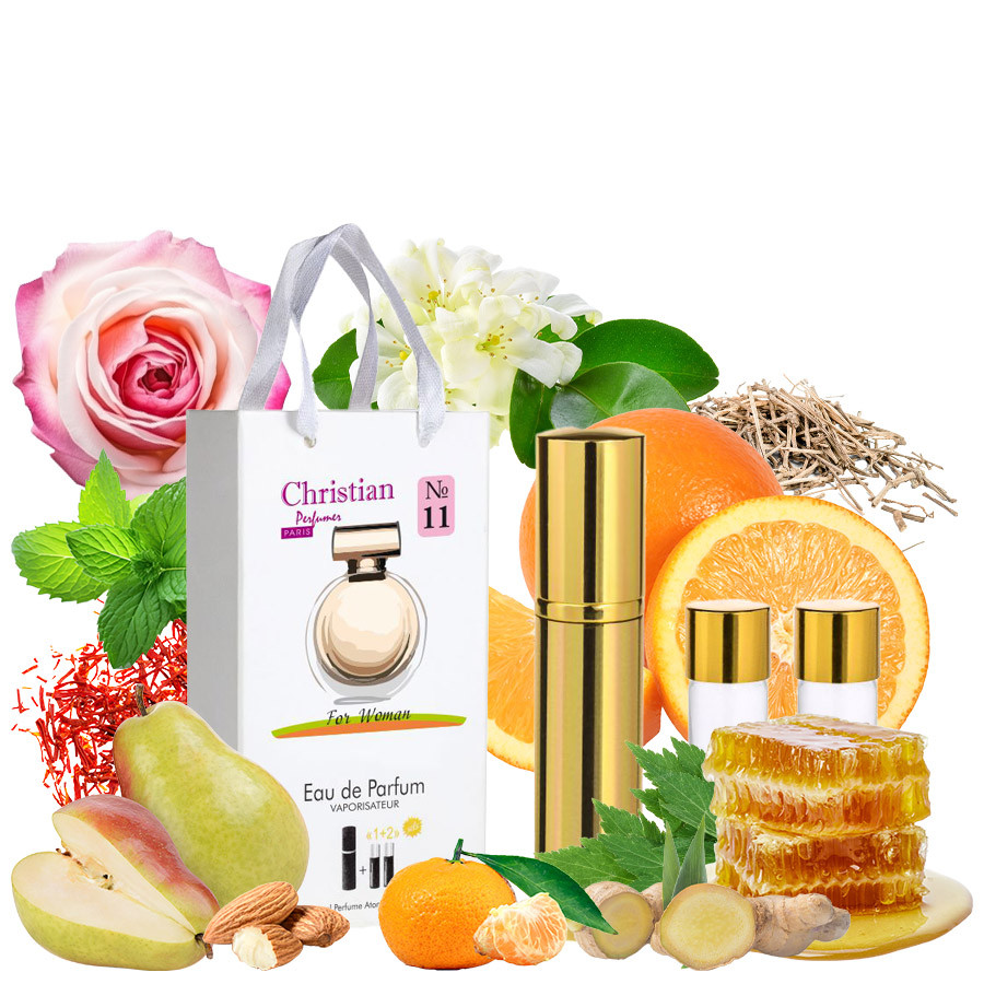 Подарунковий набір парфумерії К-155 № 11 Christian for women 3*15ml
