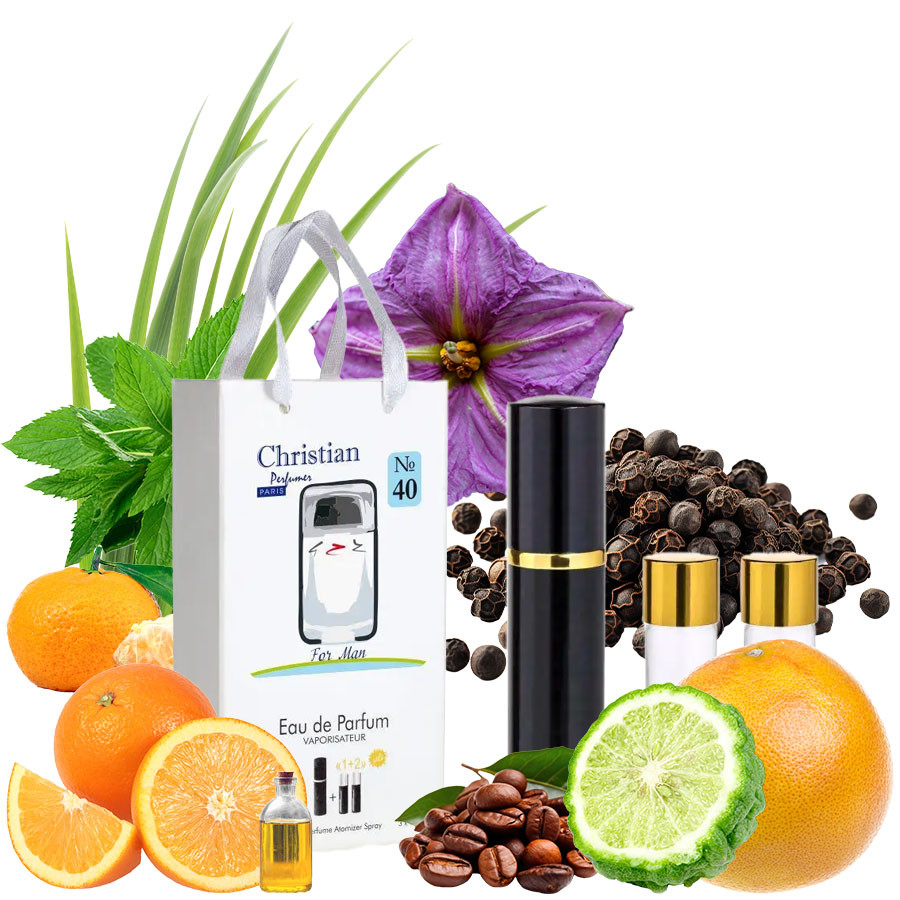 Подарунковий набір парфумерії K-155 № 40 Christian for men 3*15ml