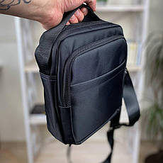 Чоловіча текстильна сумка барсетка через плече зручна Rich man 24*20*7, фото 4