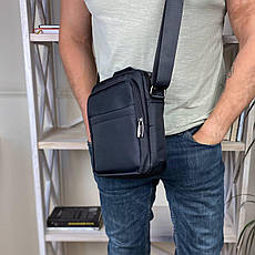 Чоловіча текстильна сумка барсетка через плече зручна Rich man 24*20*7, фото 2