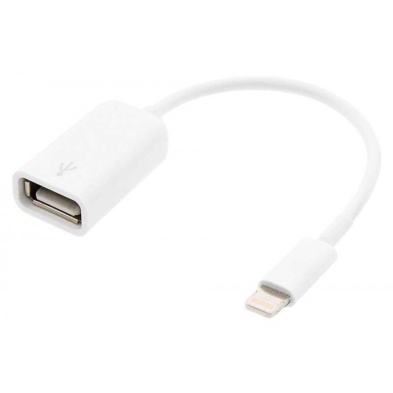 Переходник адаптер Lightning OTG USB iPhone 5 6 7 8 9 10 11 12 13 14 ...