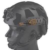 Фонарь тактический MPLS на каску шлем Wosport LT-10 Койот (2 LED)