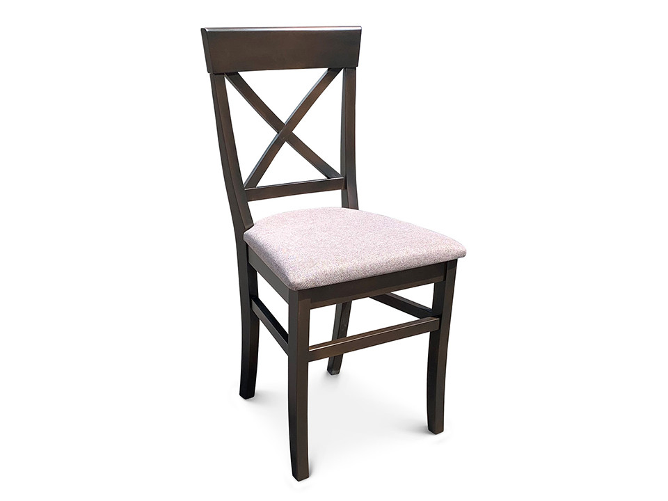 Стілець дерев'яний ГЕНРІ (горіх) з м'яким сидінням