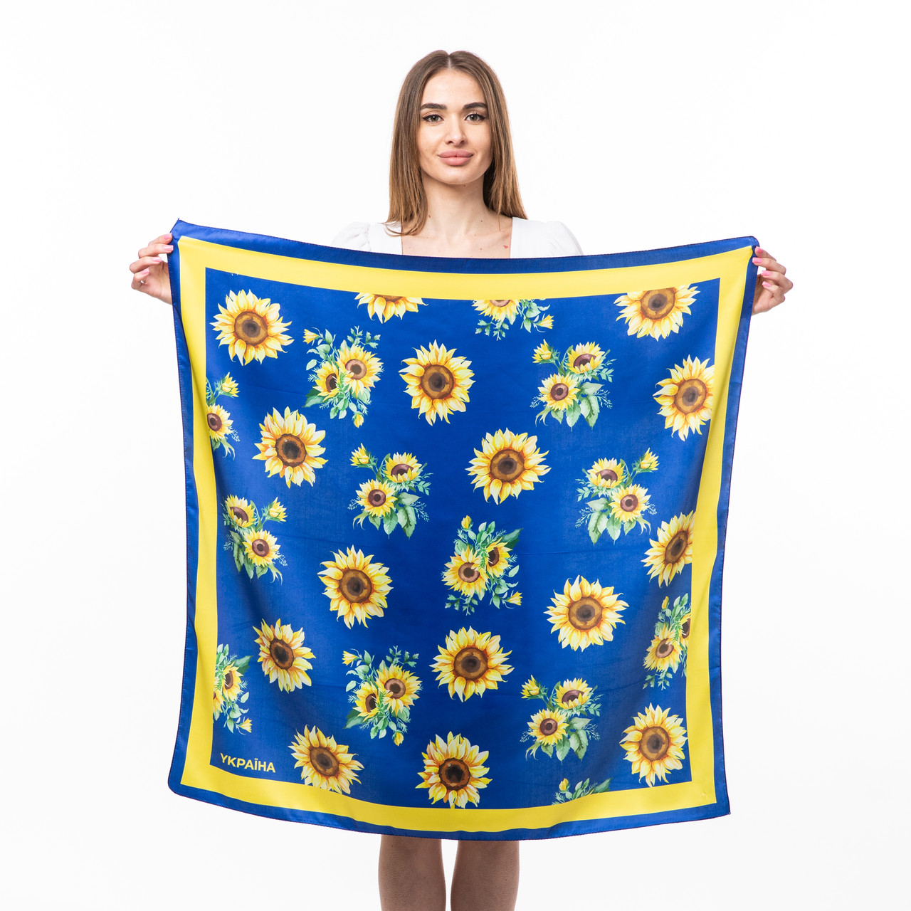 Хустка в жовто-блакитних кольорах, фото 1