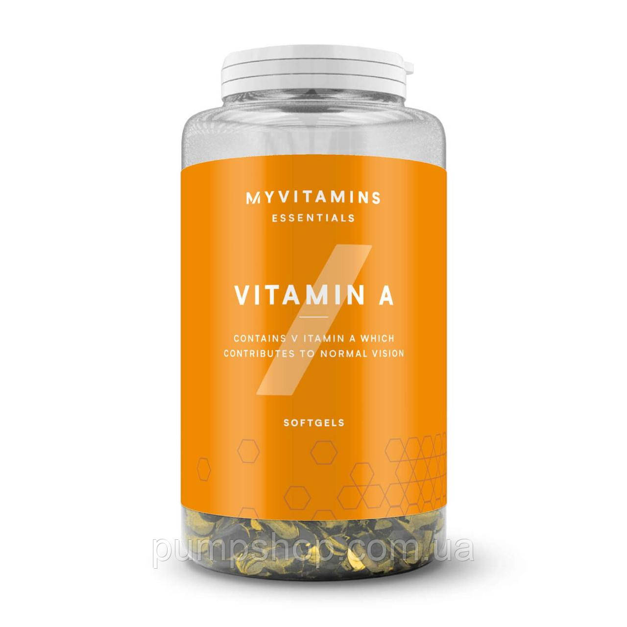 Вітамін А Ретинол MyProtein MyVitamins Vitamin A 2400 мкг 30 капс.