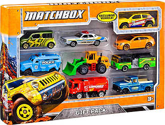 Набор машинок Matchbox масштабе 1:64 з 9 штук X7111