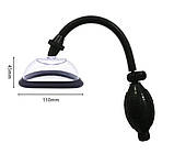 Вакуумна помпа для вагіни StrongPussy 110мм з насосом грушею, фото 2