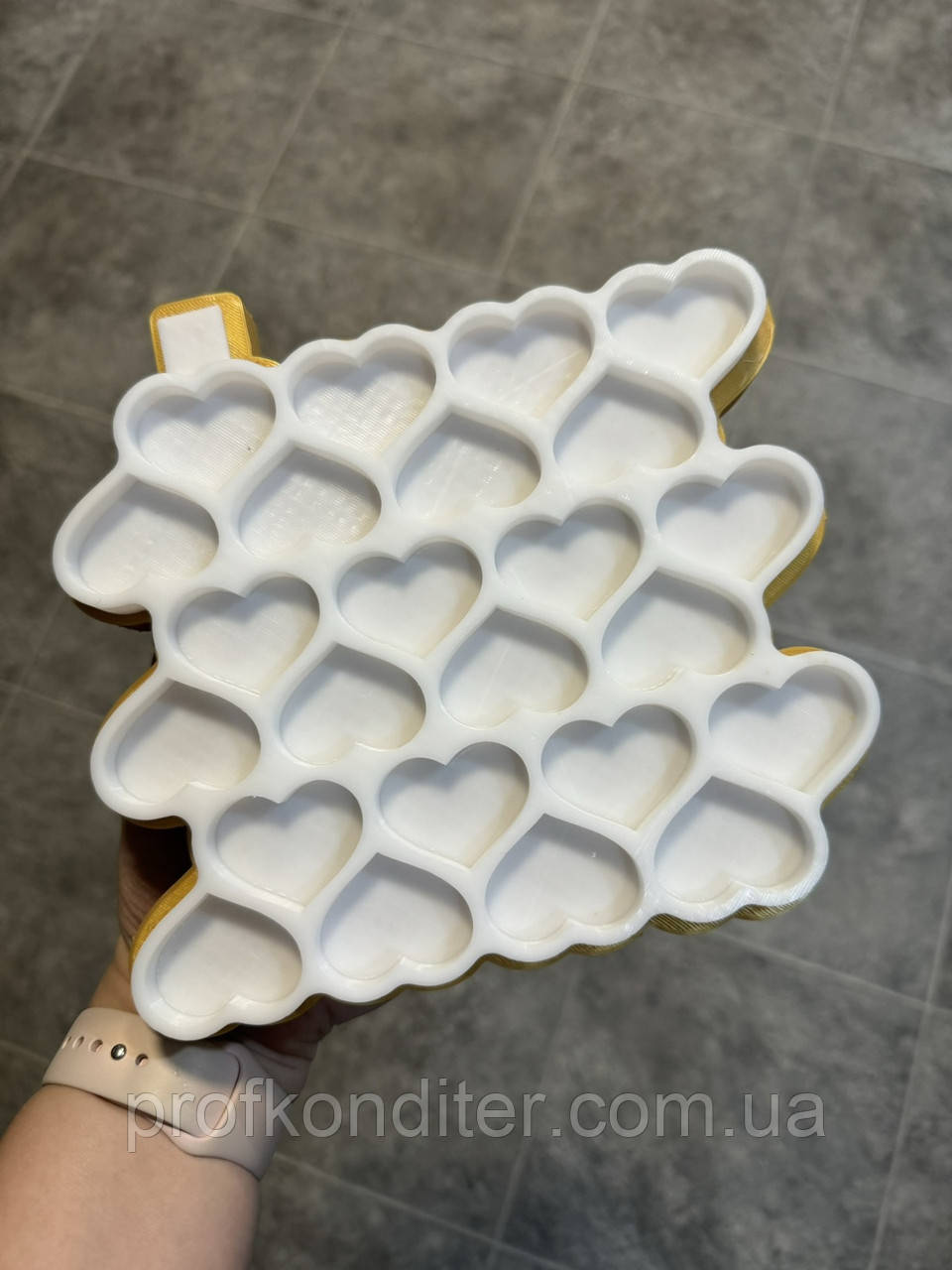 Силіконовий молд для шоколаду та ін "Серця 3.8*3 см", фото 1