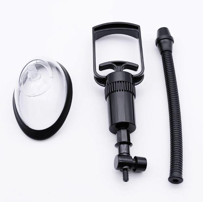 Вакуумна помпа для вагіни StrongPussy 130мм з механічним насосом, фото 1