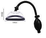 Вакуумна помпа для вагіни StrongPussy 130мм з насосом грушею, фото 2