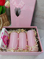 Набір свічок подарунковий рожевий