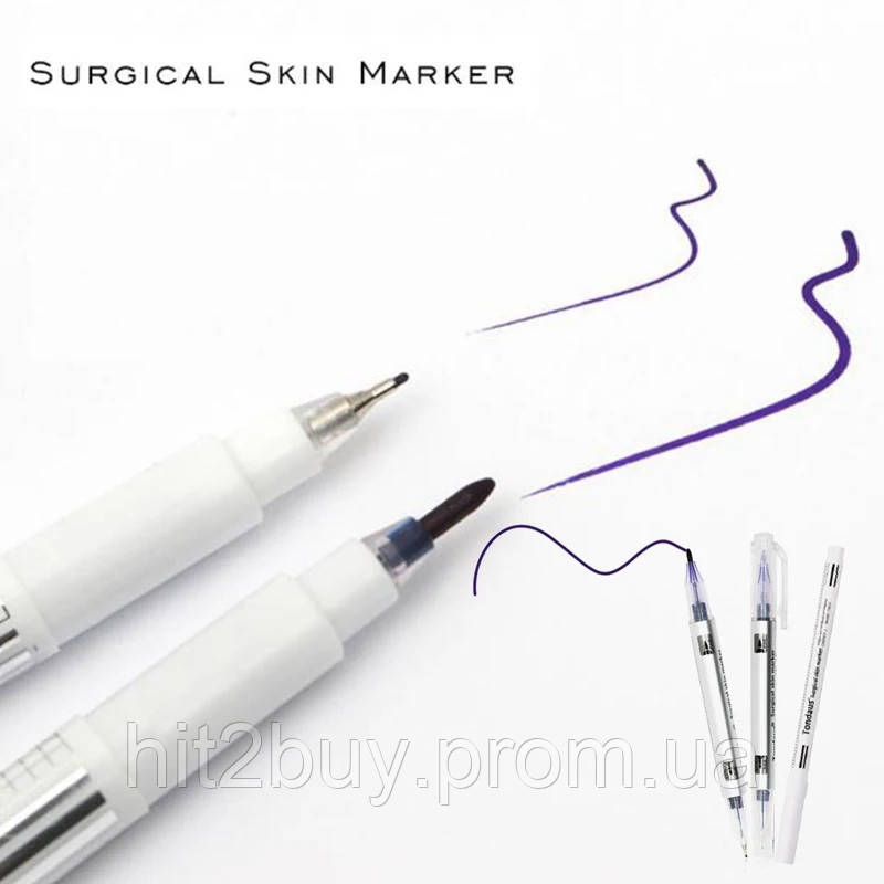 Маркер хирургический Tondaus TM (тип 1), двухсторонний толщина пера 0,5 и 1 мм. - фото 4 - id-p2081547040