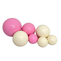 Набір сфери "Біло-рожеві", 7 шт