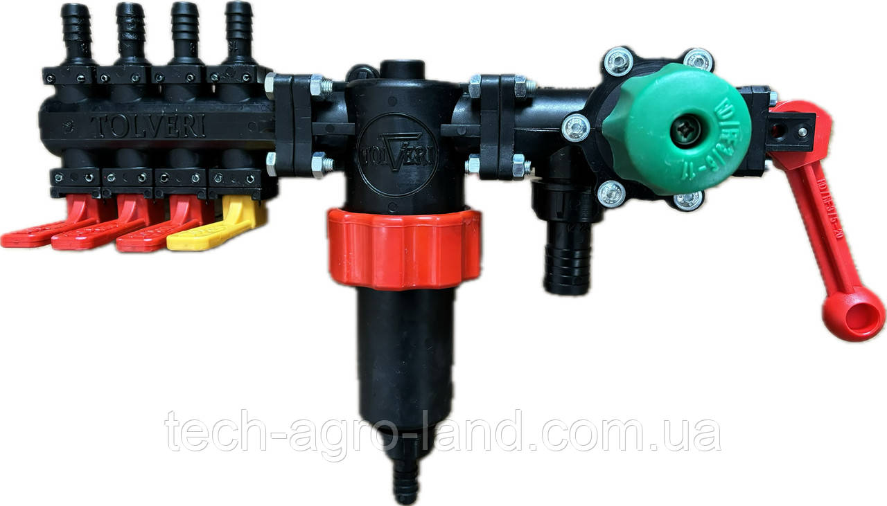 Розподільник (регулятор тиску) 4-х секційна на оприскувач навісний Агропласт Польша