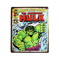 Металлическая табличка «Marvel. Hulk»
