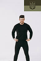 Мужская Термобелье черное ,термобелье зимняя форма нательное белье зимнее теплое,подштаники и кофта под одежду