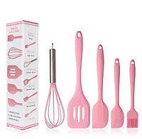 Набор кухонных принадлежностей kitchenWare 5 предметов, pink