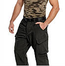 Штани тактичні чорні Softshell зимові водонепроникні Black Mil-tec 11360002 - XL, фото 7